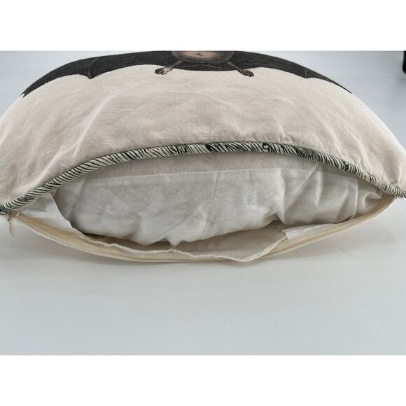 John Derian for Threshold Lumbar Pillow Bat Print Halloween 17" x 11" Target - Picture 4 of 8